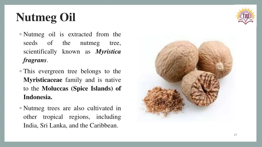 nutmeg oil