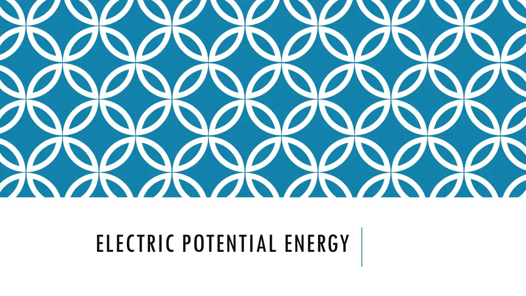 electric potential energy