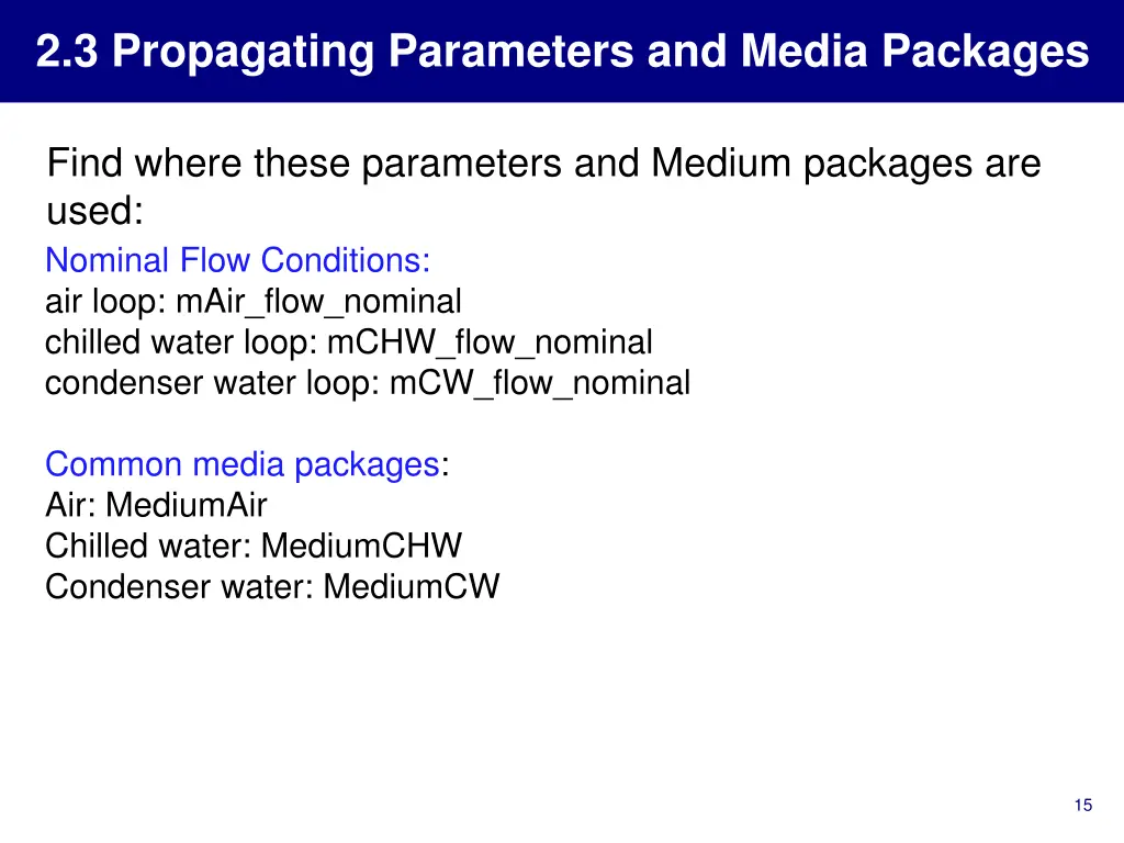 2 3 propagating parameters and media packages 3