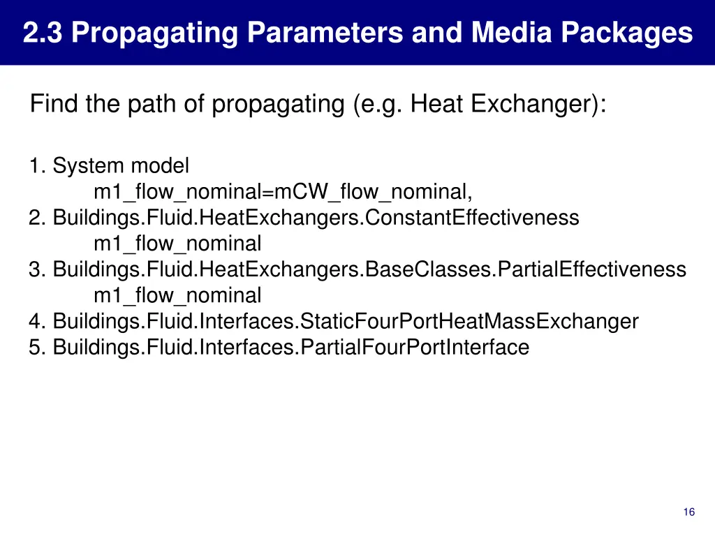 2 3 propagating parameters and media packages 4