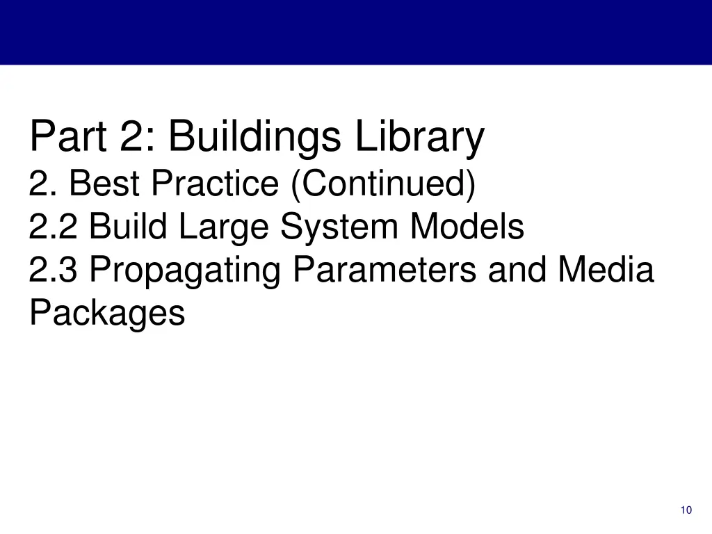 part 2 buildings library 2 best practice