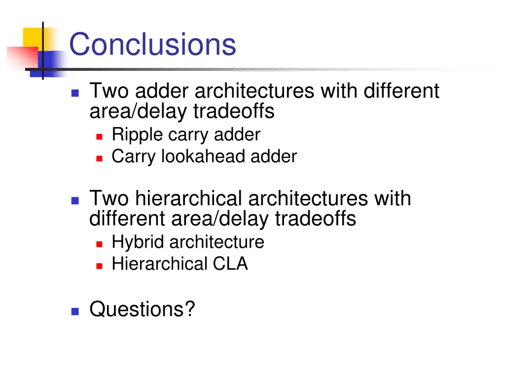 conclusions