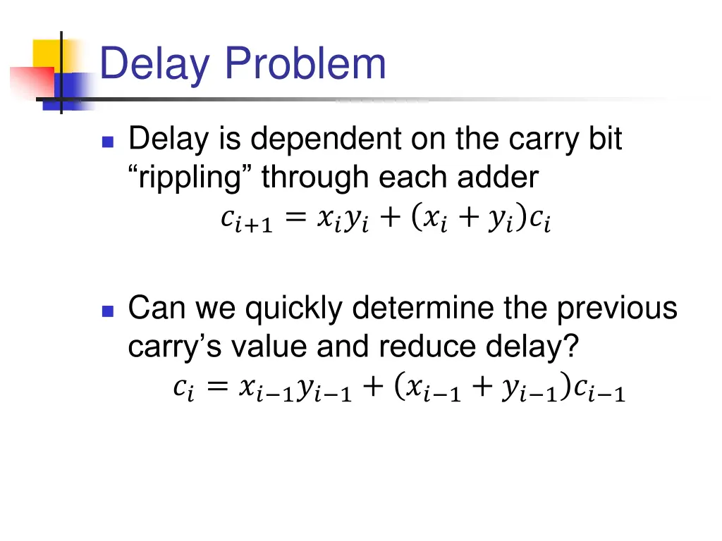 delay problem