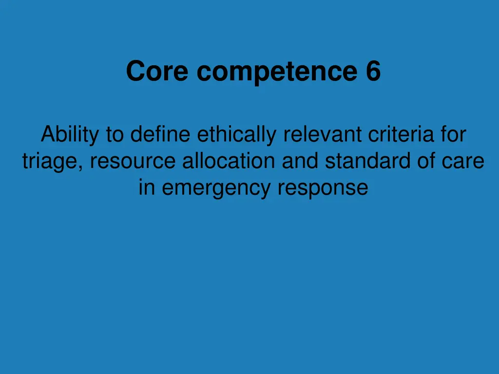 core competence 6