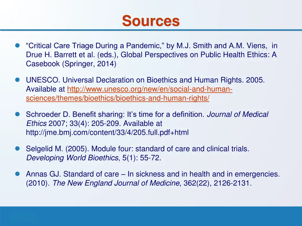 sources
