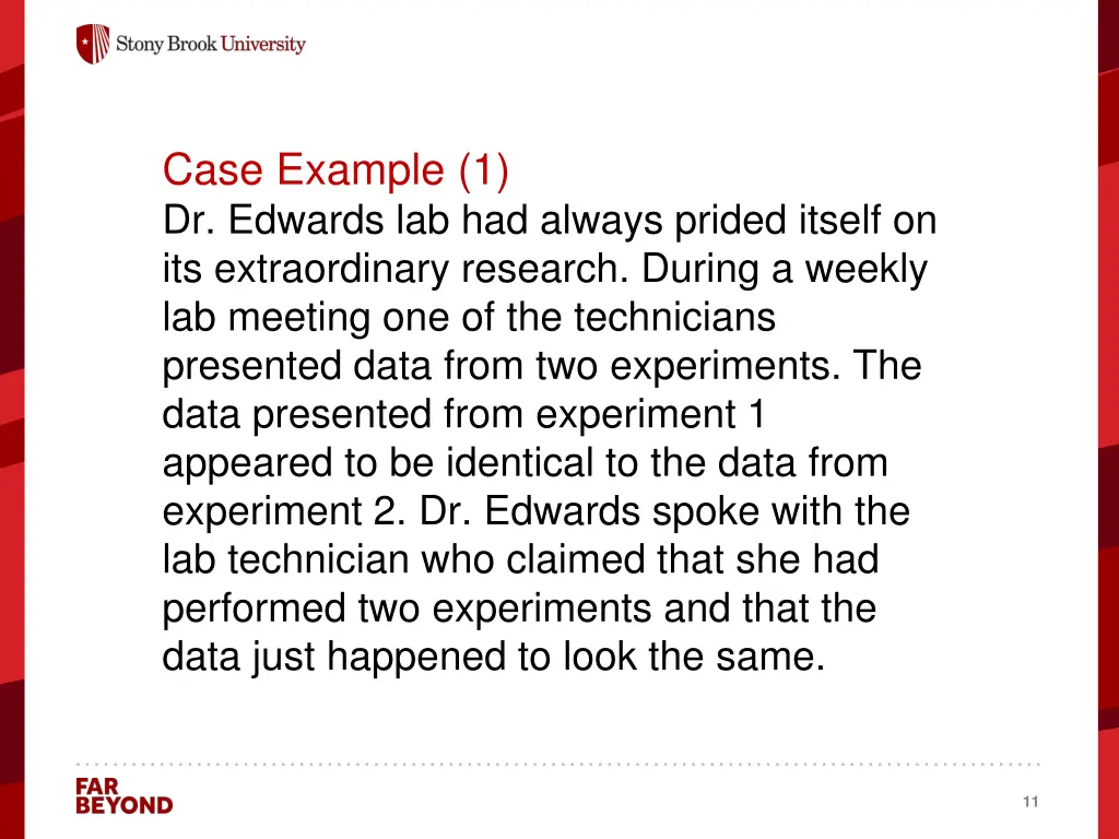 case example 1 dr edwards lab had always prided