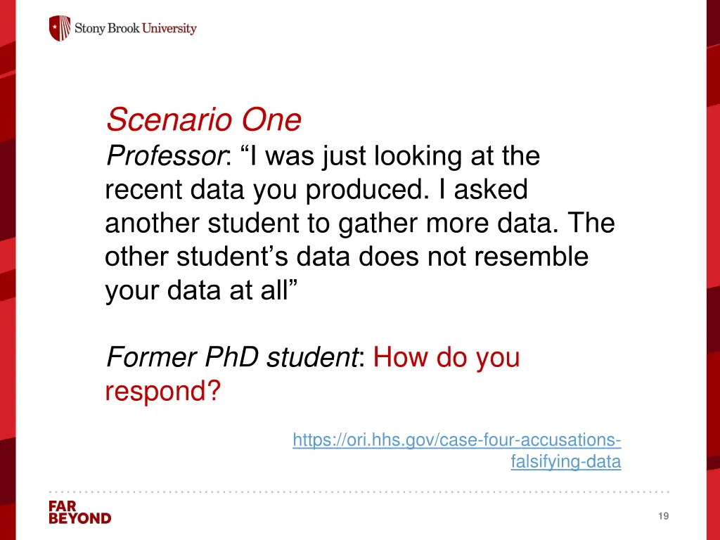 scenario one professor i was just looking