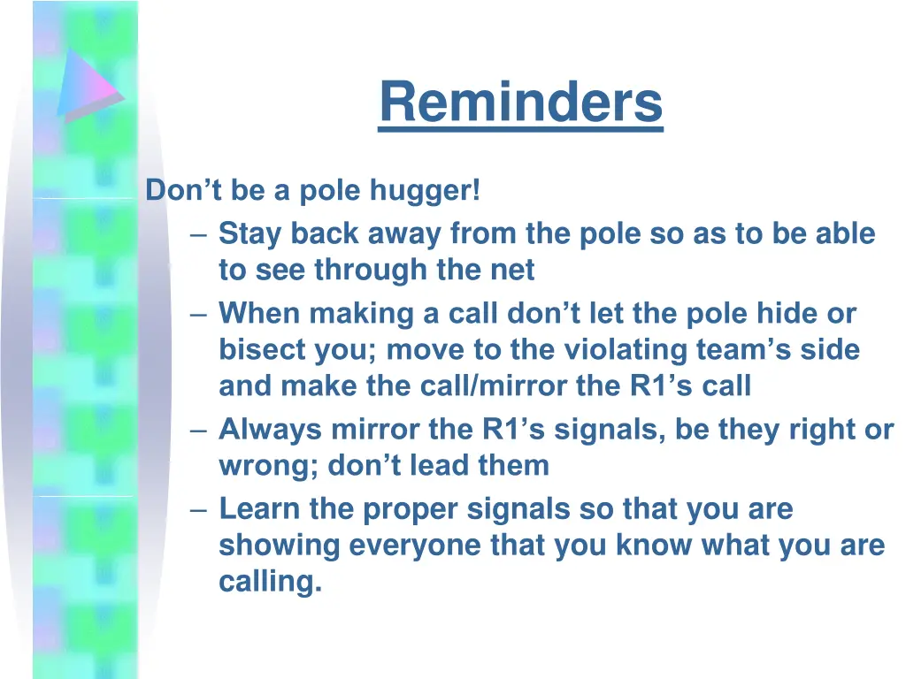 reminders 1