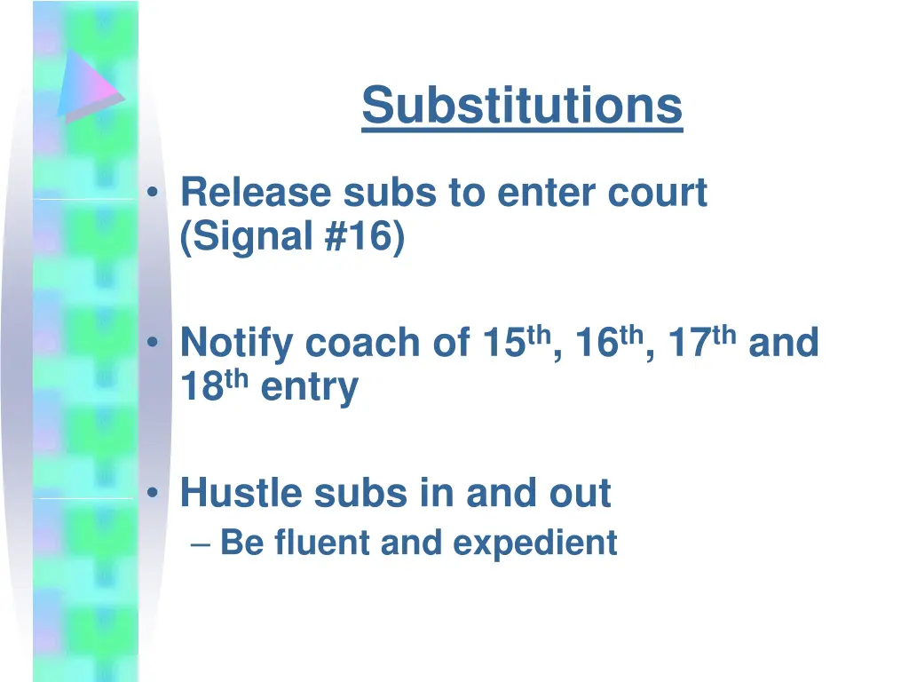 substitutions 1