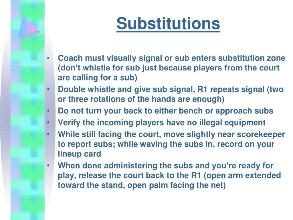 substitutions