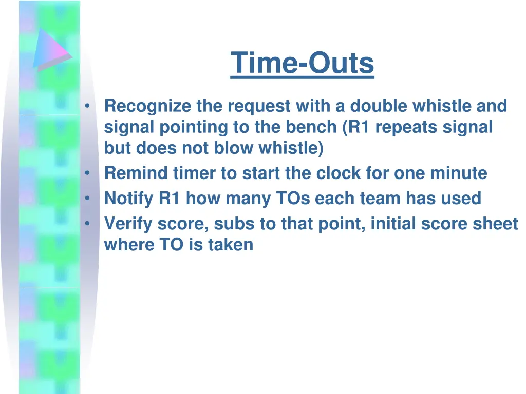 time outs