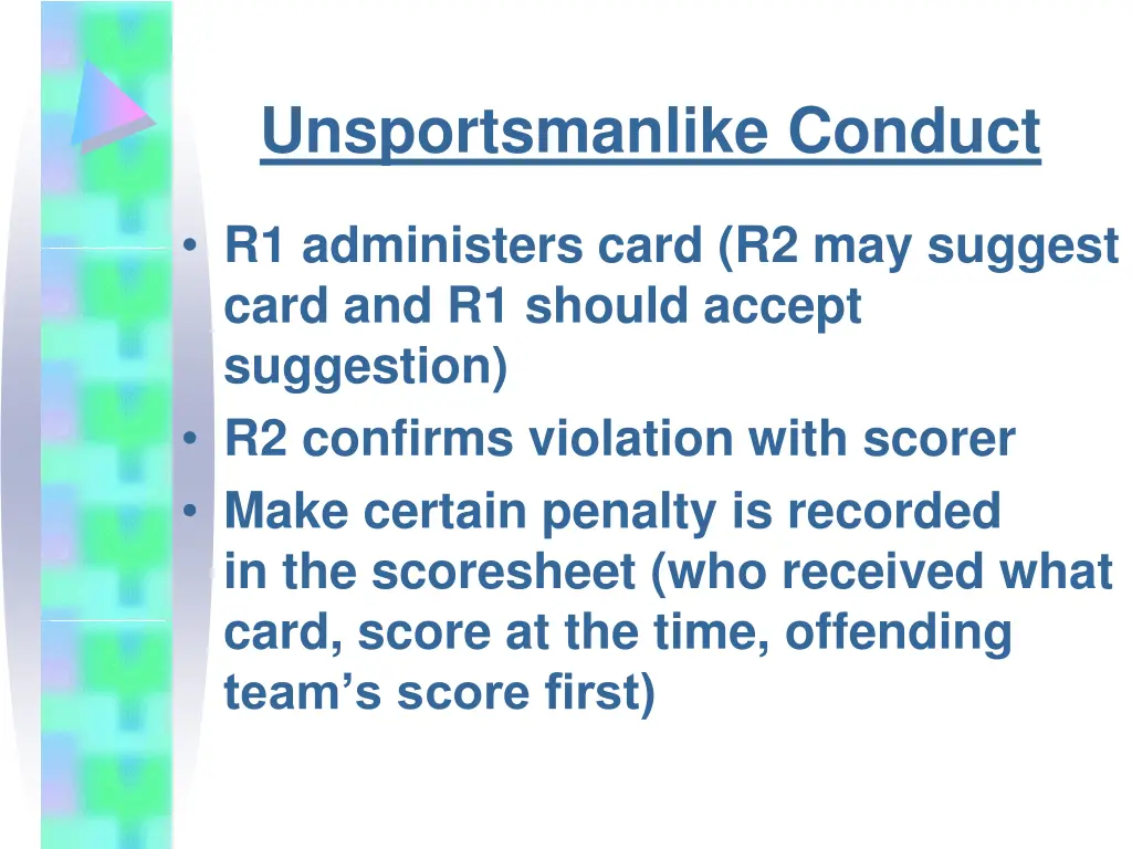unsportsmanlike conduct 1