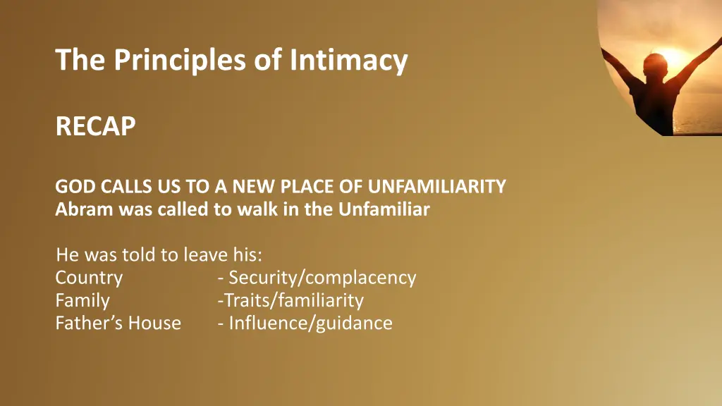 the principles of intimacy