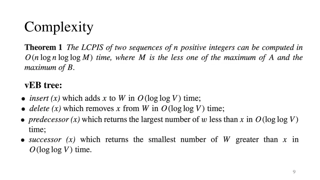 complexity