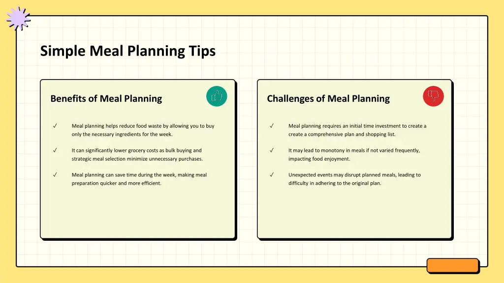 simple meal planning tips