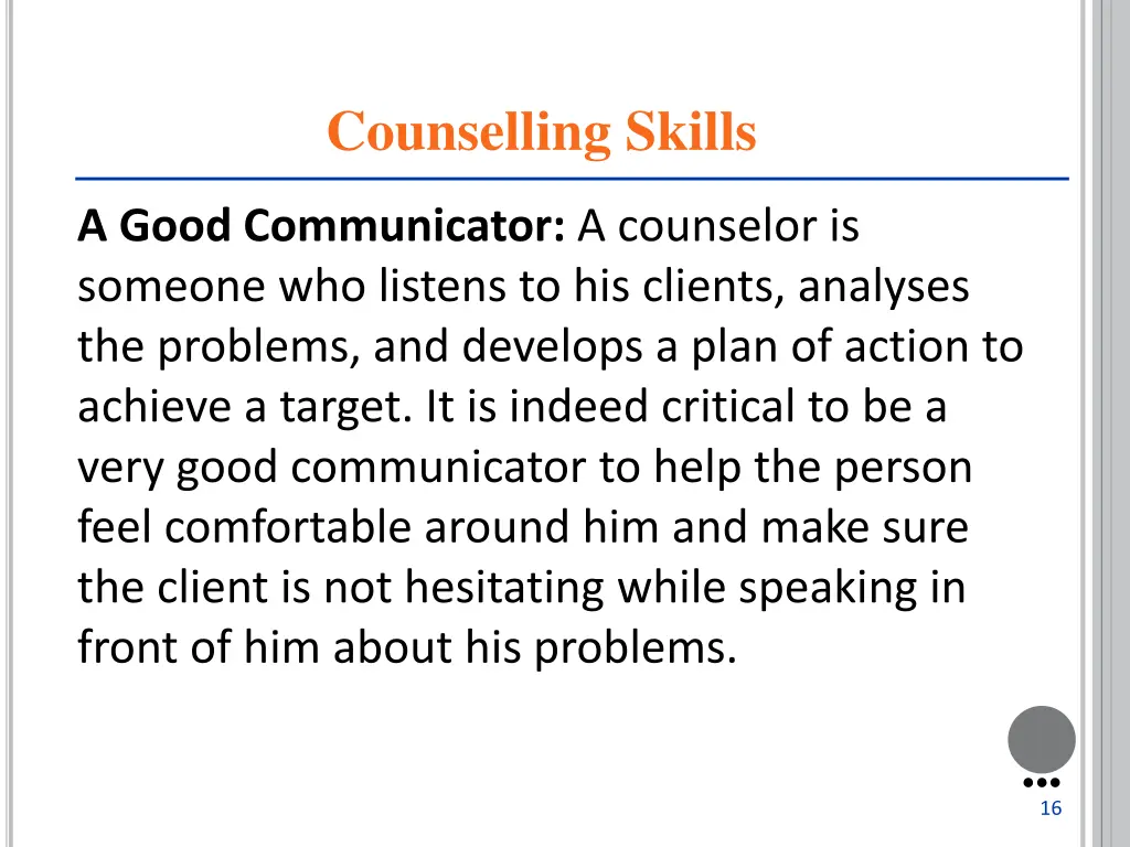 counselling skills 1