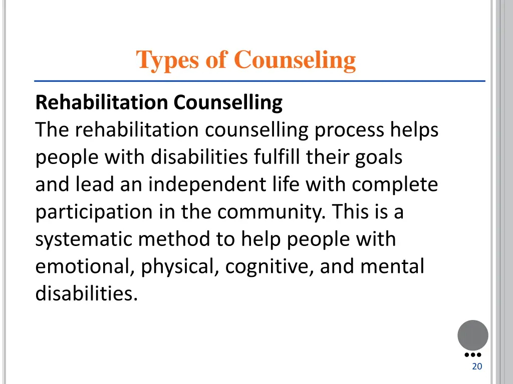 types of counseling 2