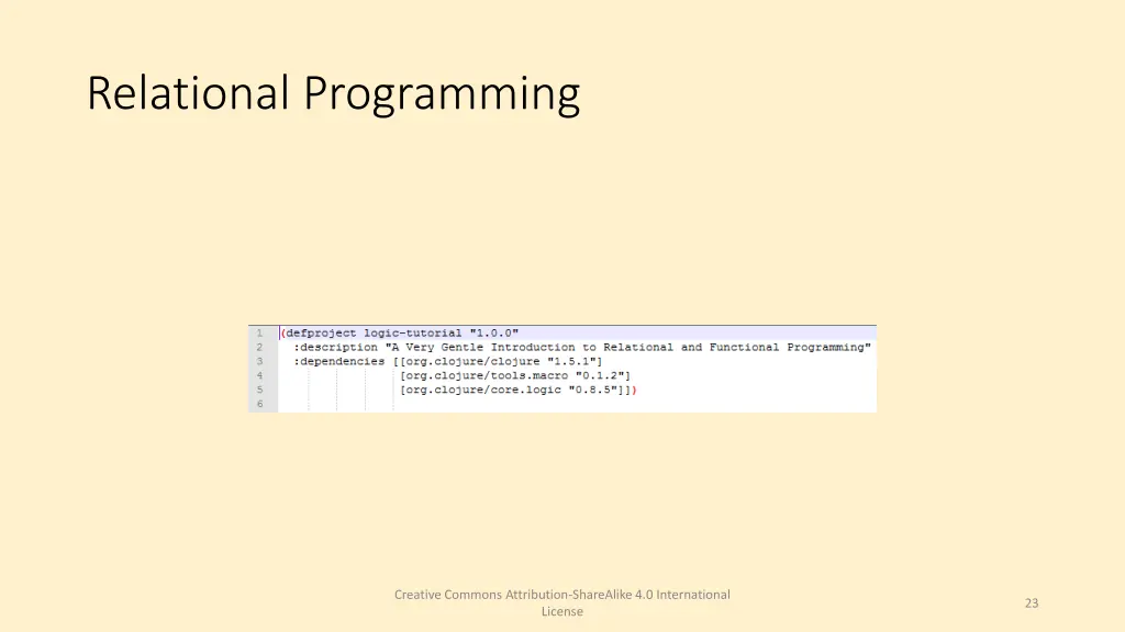 relational programming