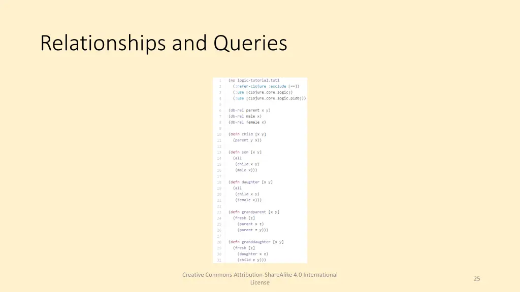 relationships and queries