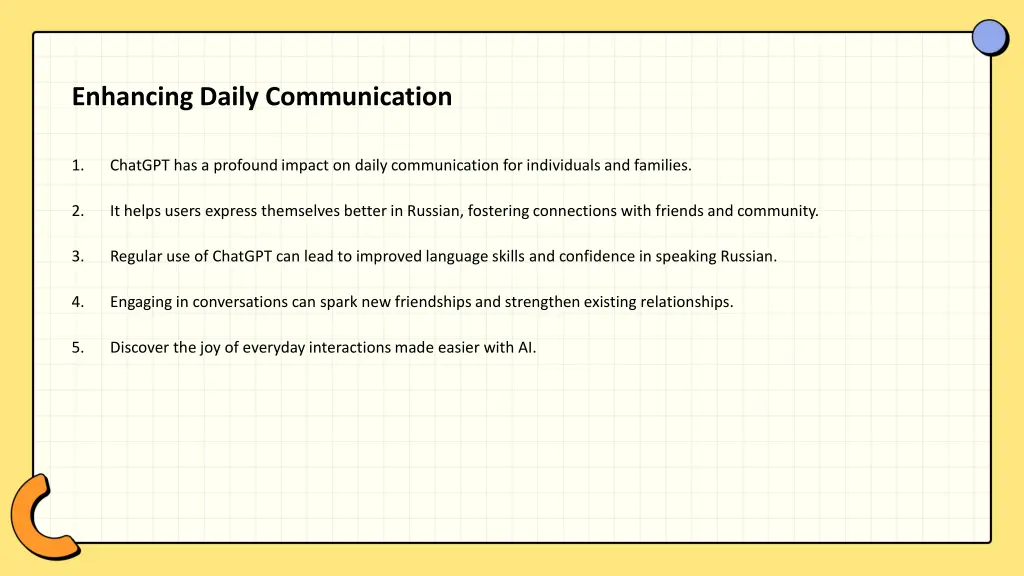 enhancing daily communication