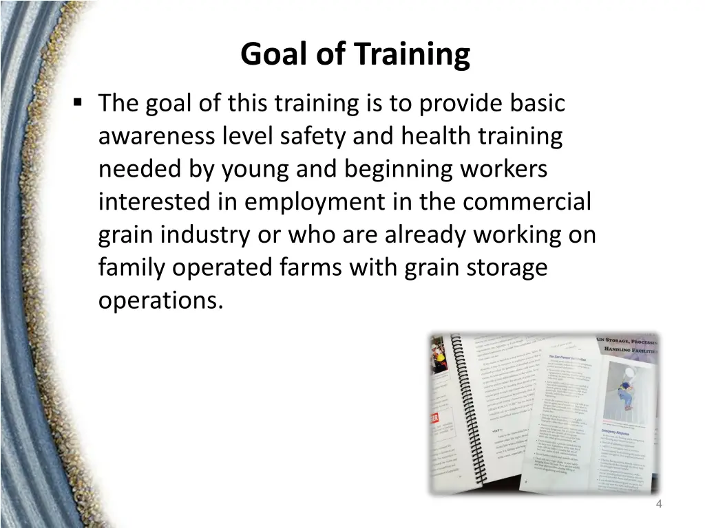 goal of training