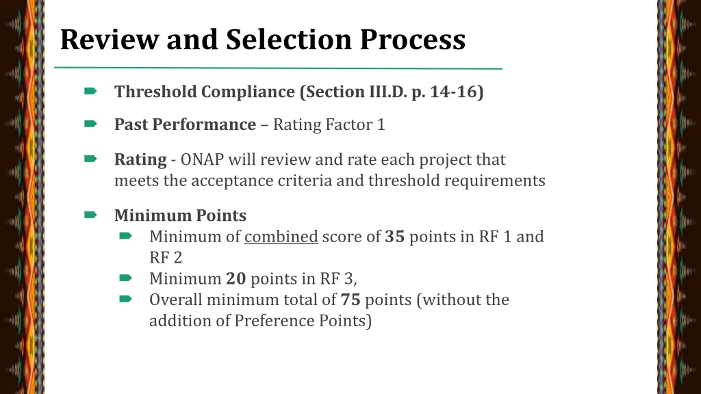 review and selection process 2