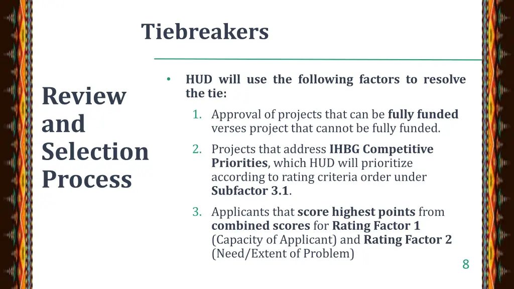 tiebreakers
