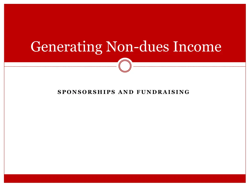 generating non dues income
