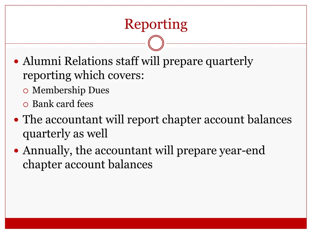 reporting