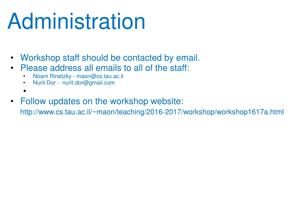 administration 1