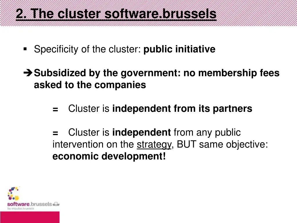 2 the cluster software brussels 1