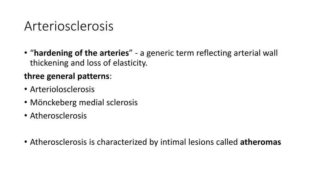 arteriosclerosis