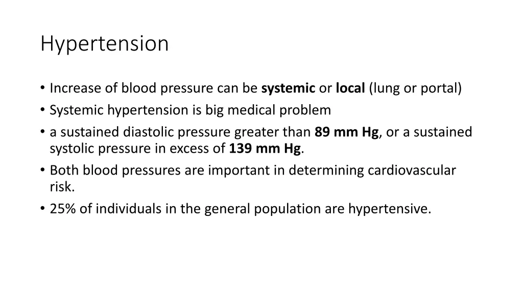 hypertension