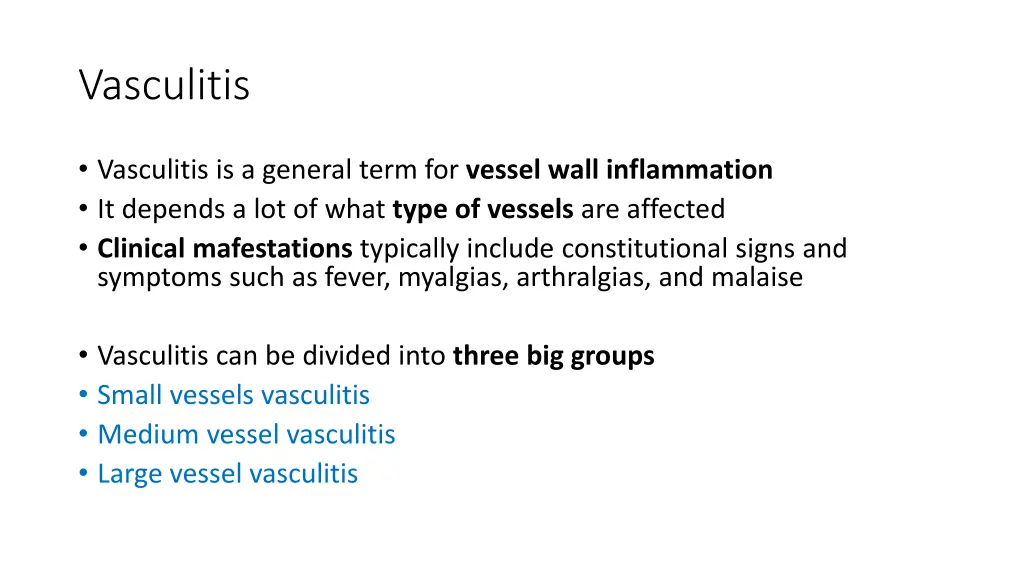 vasculitis