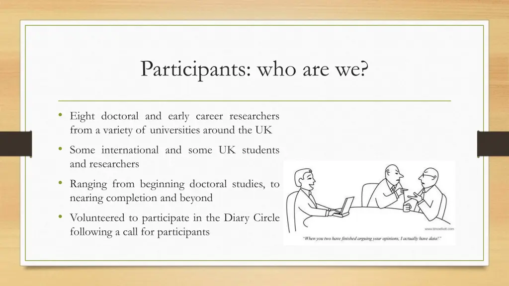 participants who are we