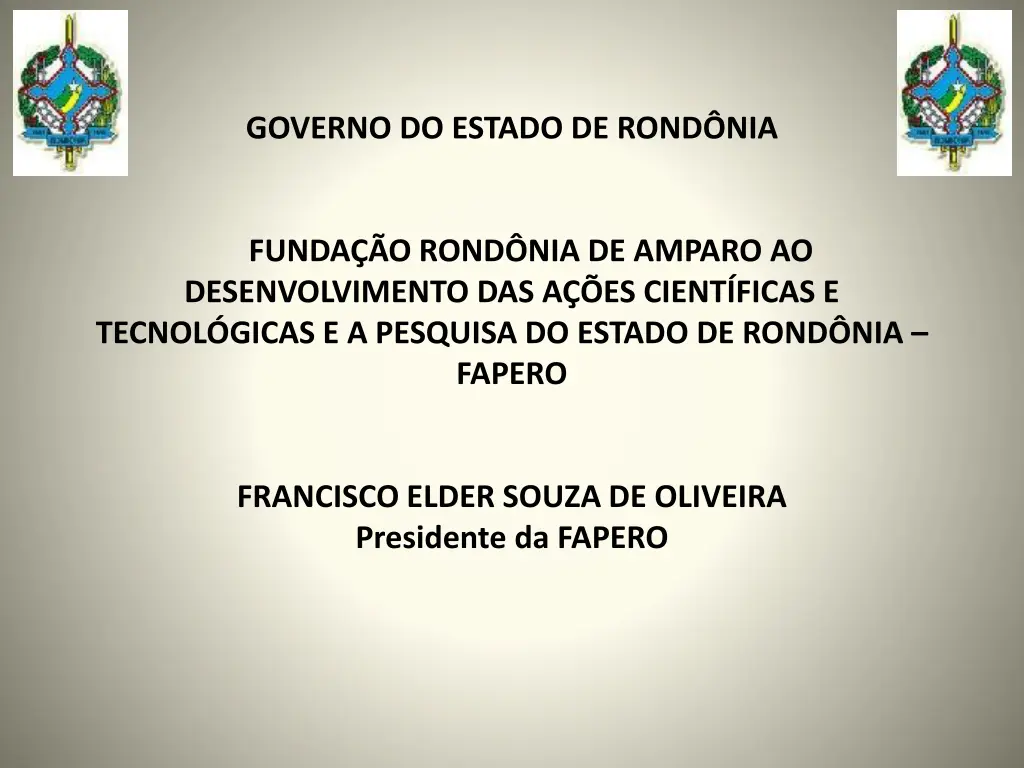 governo do estado de rond nia