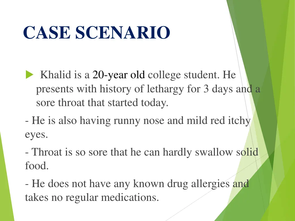 case scenario