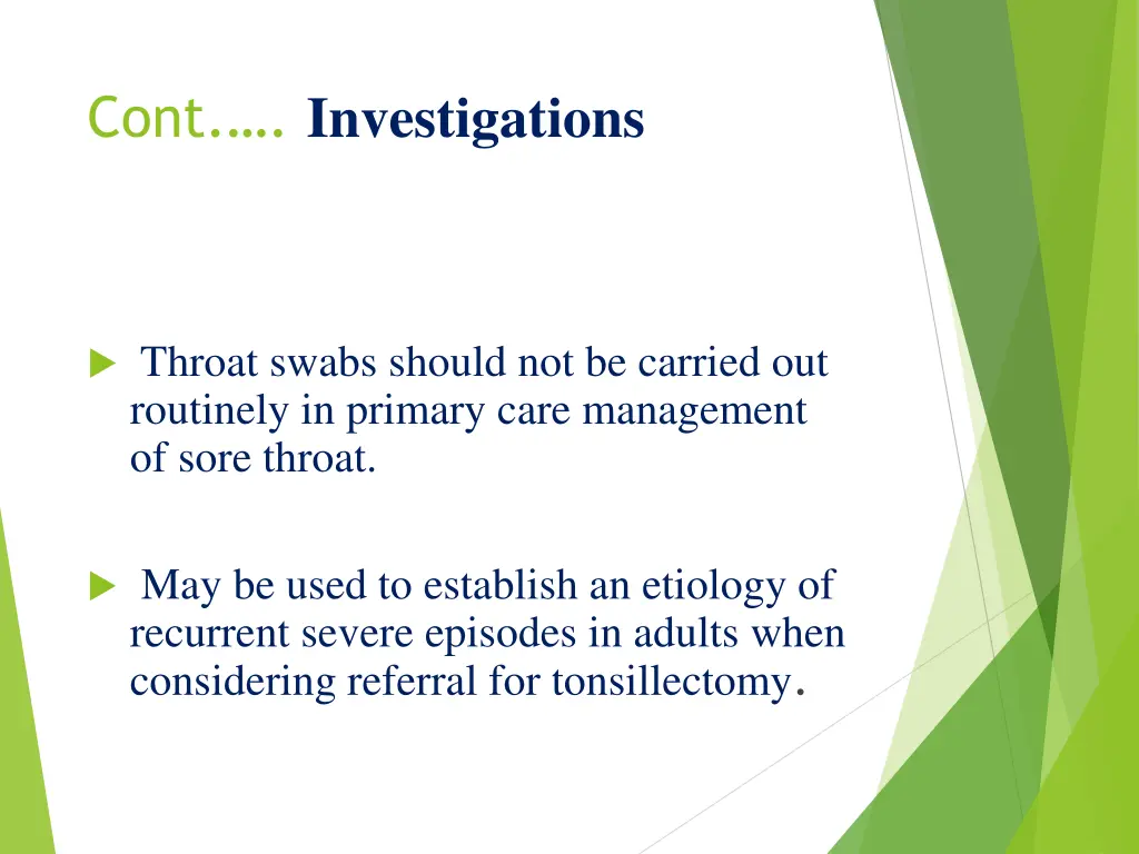 cont investigations