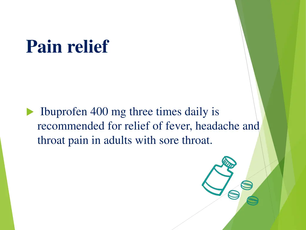 pain relief