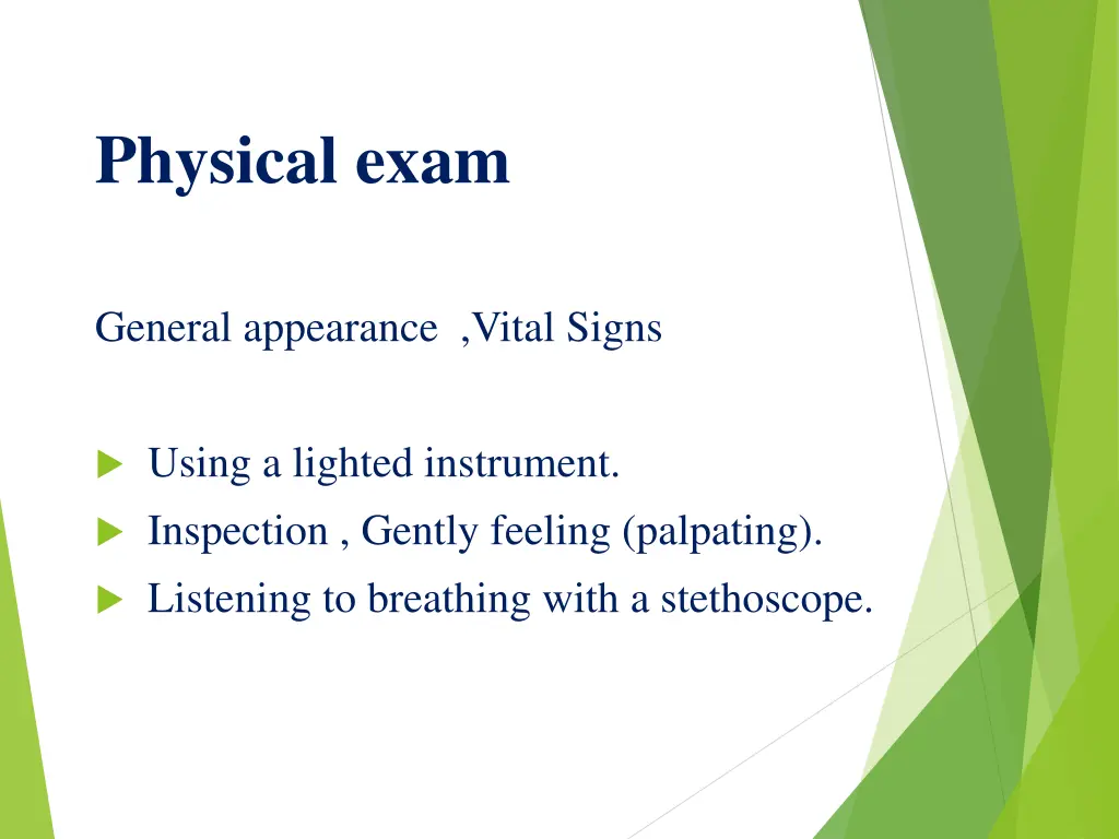 physical exam