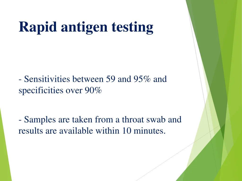 rapid antigen testing