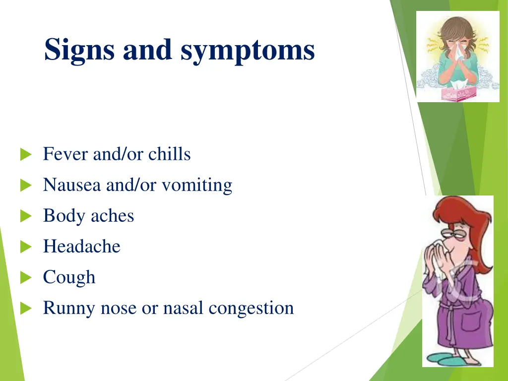 signs and symptoms