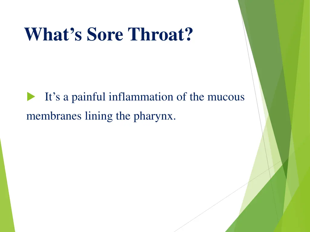 what s sore throat
