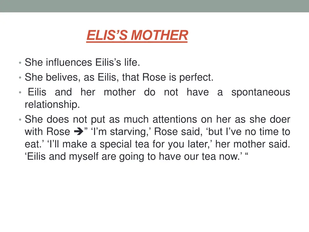 elis s mother