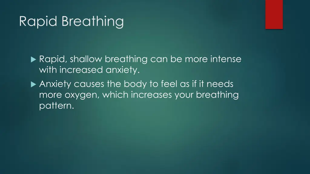 rapid breathing