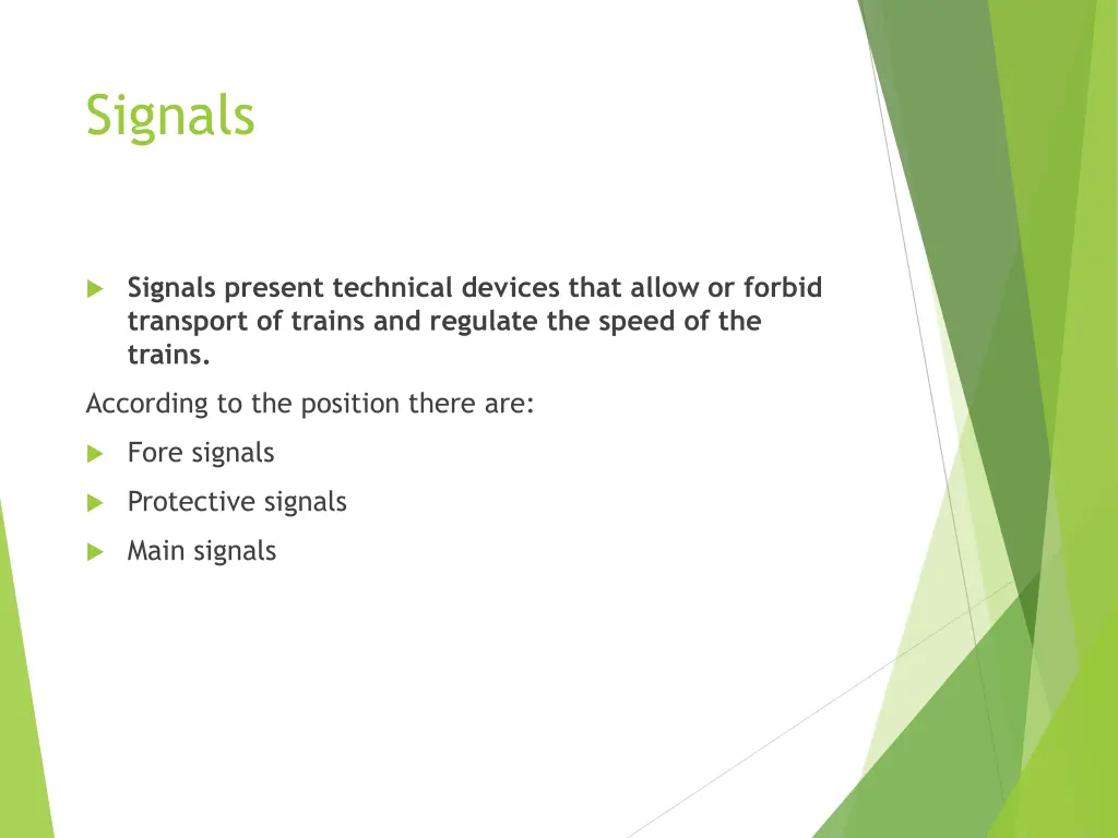 signals