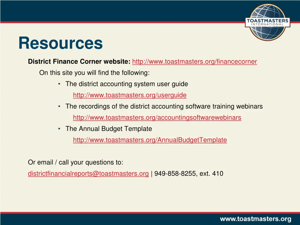 resources