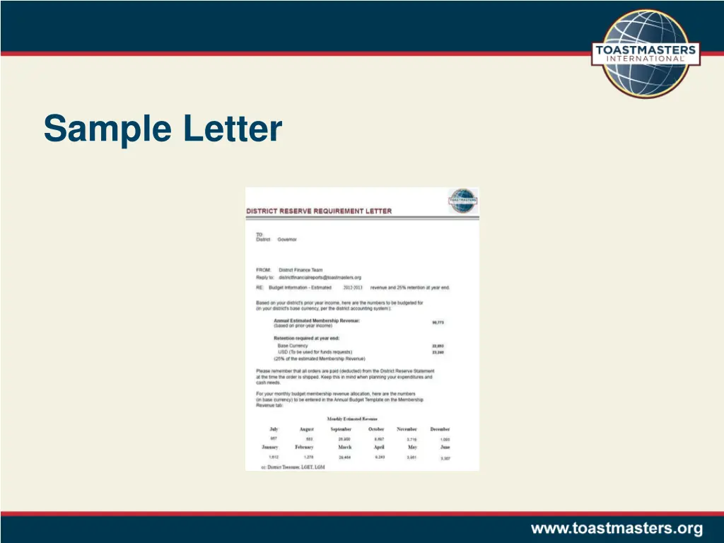 sample letter