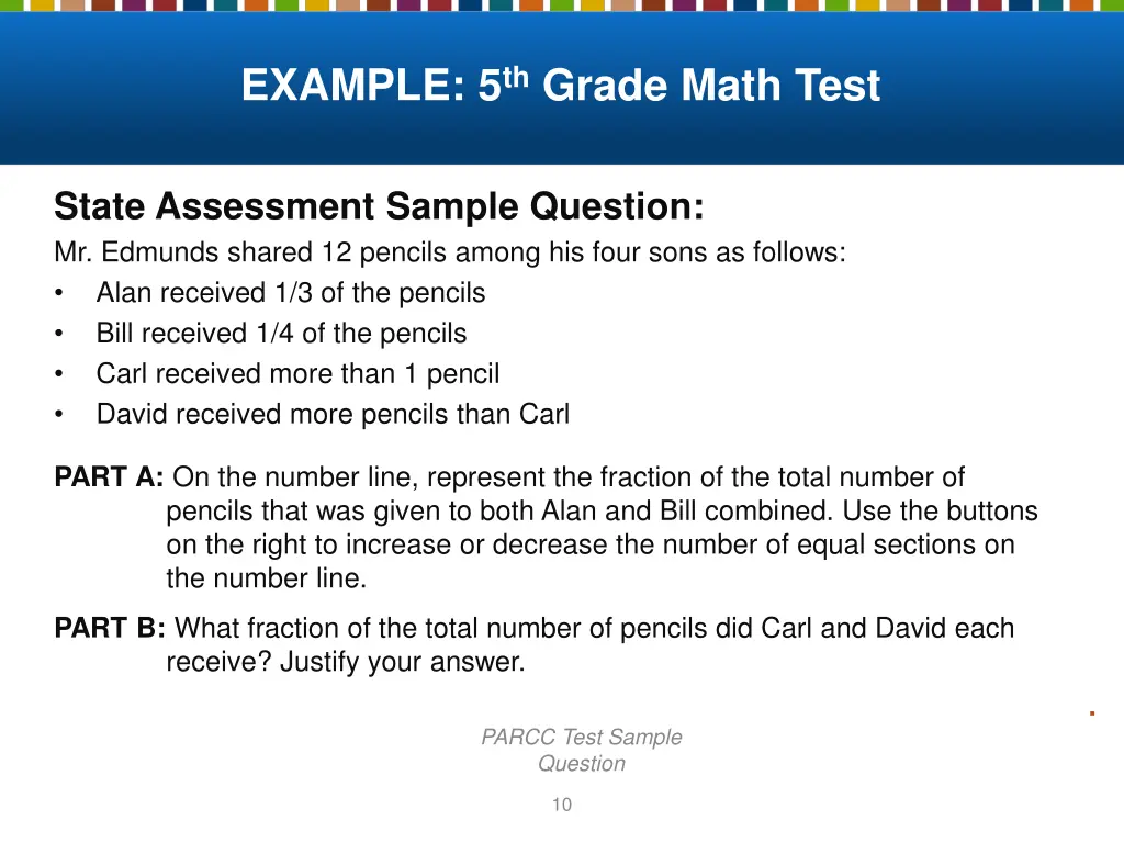 example 5 th grade math test