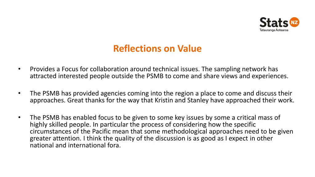 reflections on value